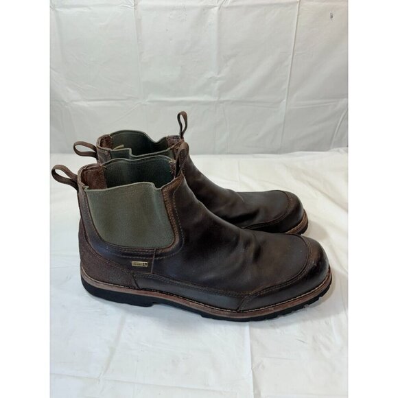 Cabelas 4most Leather Brown Boots Man’s Size 14 M Vibram Soles - Picture 12 of 12
